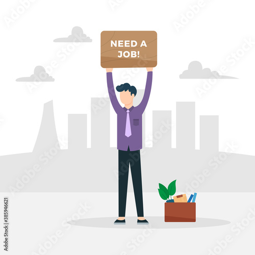 Employees Need a Job Illustration