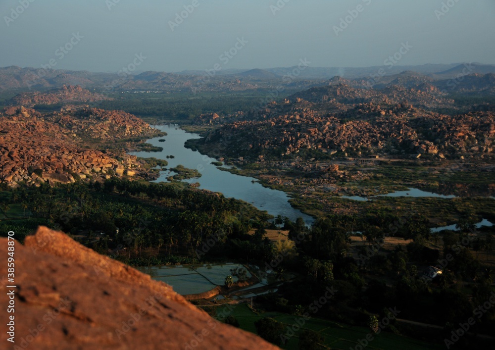 Hampi Indien Fluss