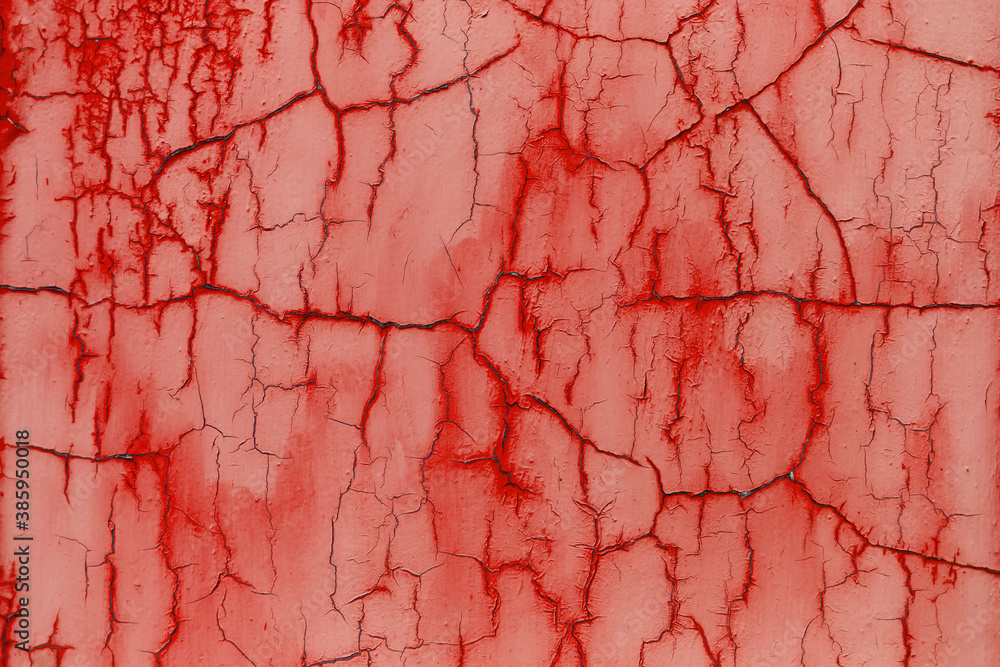 Natural abstract background of textured cracked wall of lush lava color. Natural abstract background of textured cracked wall of lush lava color.