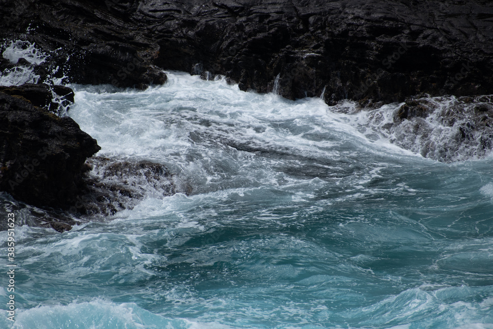 water flowing into the sea water flowing into the sea