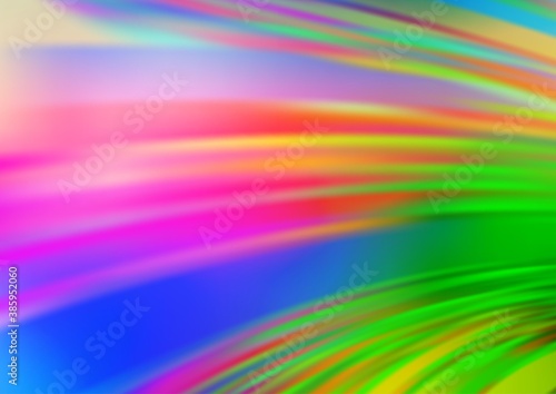 Light Multicolor, Rainbow vector abstract blurred template.