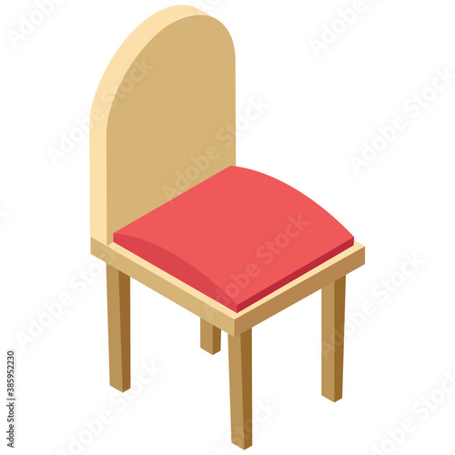 
A wooden armless chair for lawn and garden, outdoor garden patio furniture
