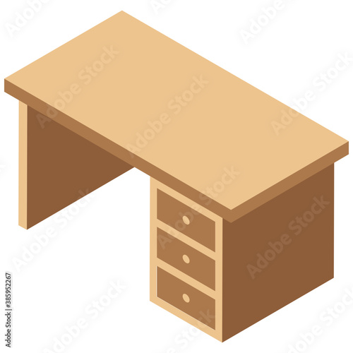 
A wooden chest of drawers to store files and other things
