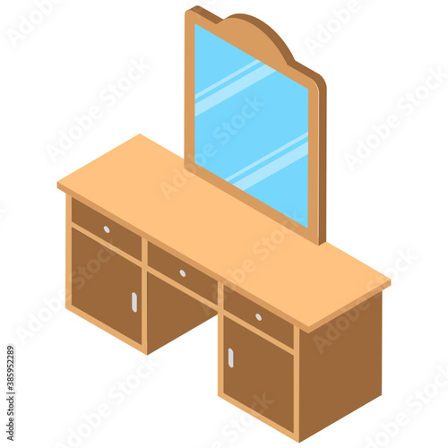
A wooden chest of drawers to store files and other things
