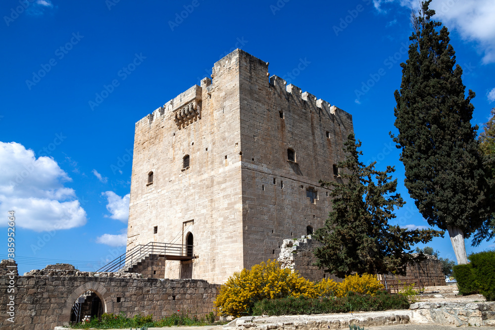 Kolossi Castle near Limassol in Cyprus first built around 1210 which was a stronghold fort of the Crusaders and is a popular travel destination tourist attraction landmark stock photo image Kolossi Castle near Limassol in Cyprus first built around 1210 which was a stronghold fort of the Crusaders and is a popular travel destination tourist attraction landmark stock photo image