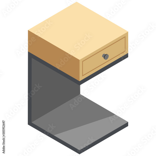 
A wooden chest of drawers to store files and other things
