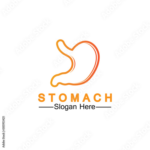 Stomach Health Logo vector illustration design - creative Gastroenterology Healthy Logo element icon, Stomach healthcare icon vector template