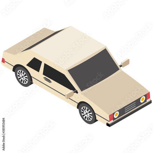 
Flat icon design of crossover car
