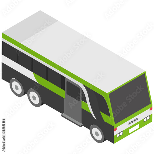
A road transport bus, school or passenger bus
