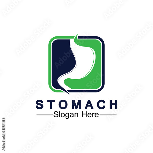 Stomach Health Logo vector illustration design - creative Gastroenterology Healthy Logo element icon, Stomach healthcare icon vector template