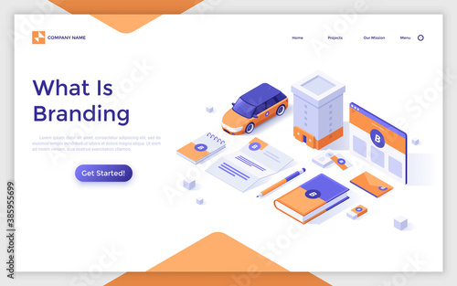 Isometric Vector Landing Page