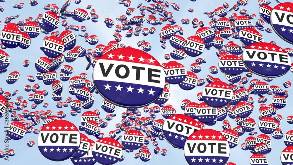motion icons with USA vote symbol. motion icons with USA vote symbol.
