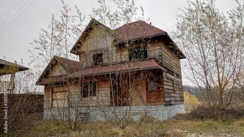 Bilde på lerret old abandoned farm house