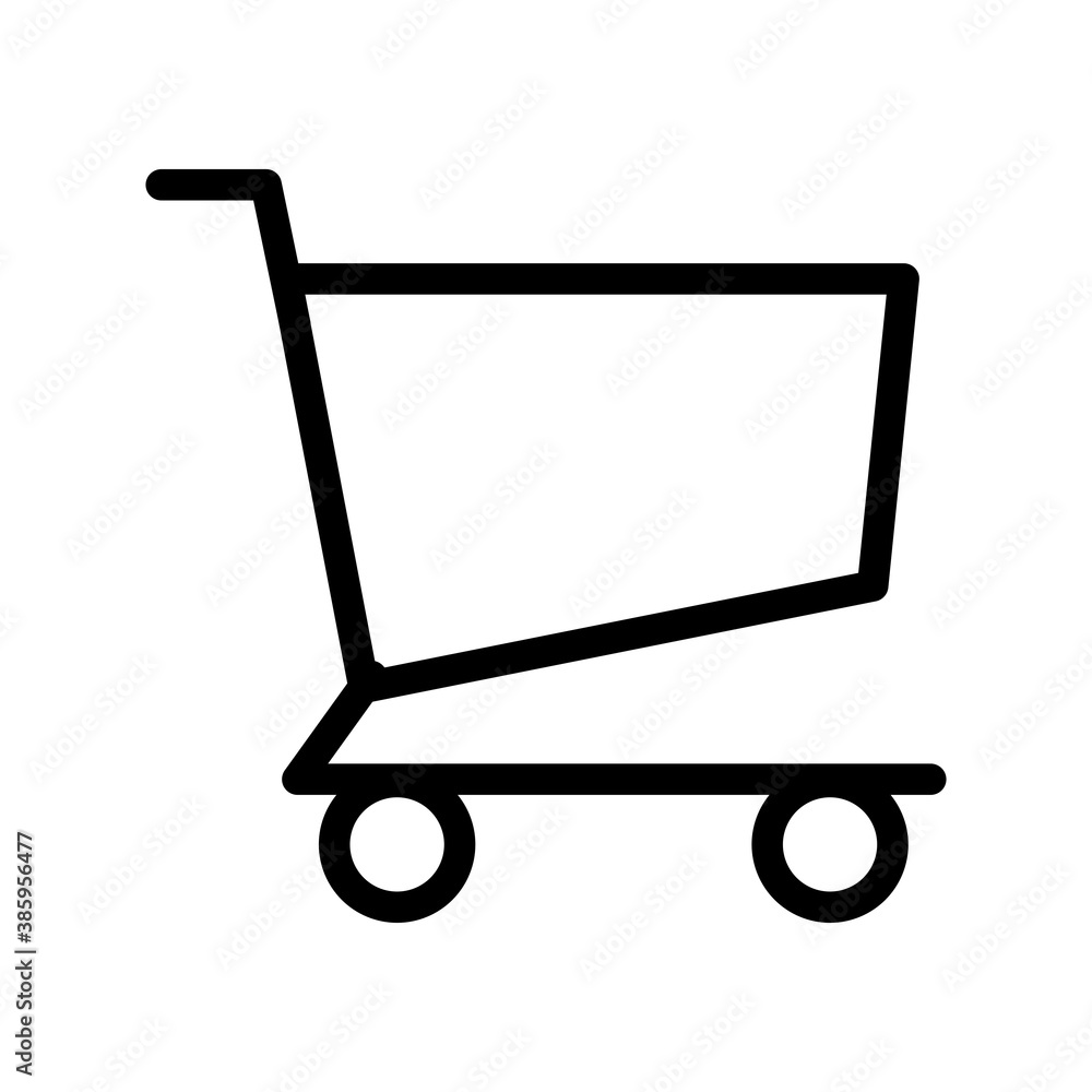 Shopping cart icon design. e commerce outline vector design. Shopping cart icon design. e commerce outline vector design.