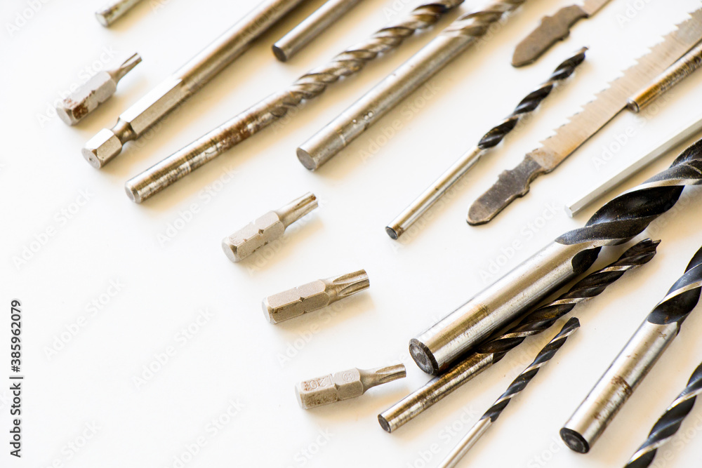 Power and cordless drills and tools heads set and kit Power and cordless drills and tools heads set and kit