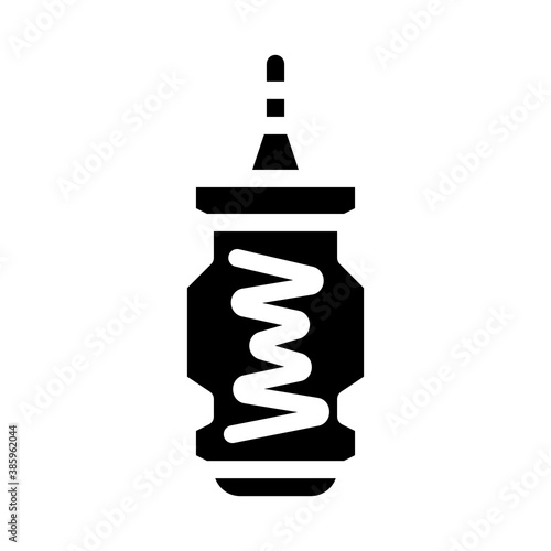 gas centrifuge for uranium enrichment glyph icon vector illustration
