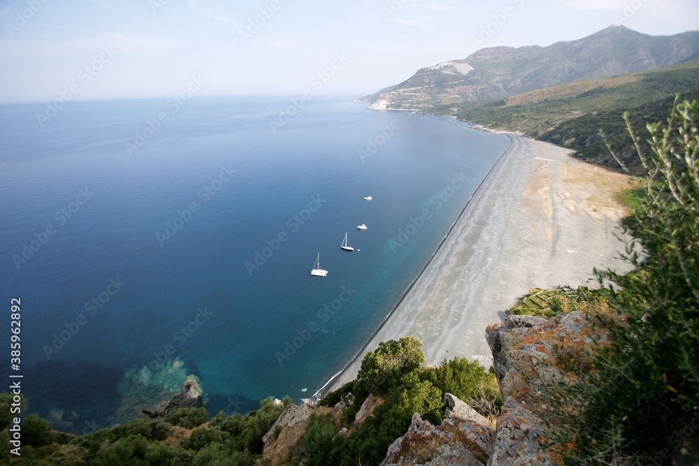 beach of nonza corsica france
