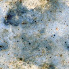 Crédence de cuisine Nasa Motif spatial bleu abstrait étoilé  © Begin Again