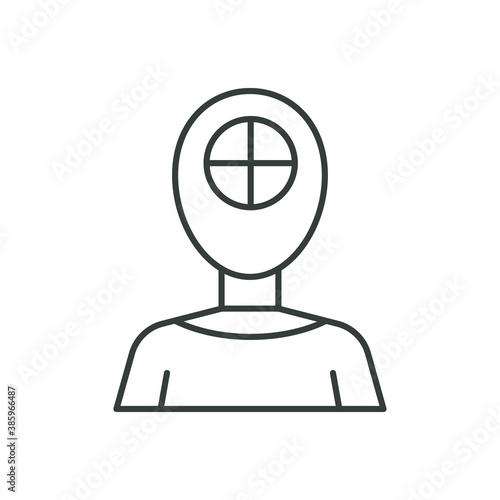 Test dummy robot icon. Robotic symbol modern, simple, vector, icon for website design, mobile app, ui. Vector Illustration