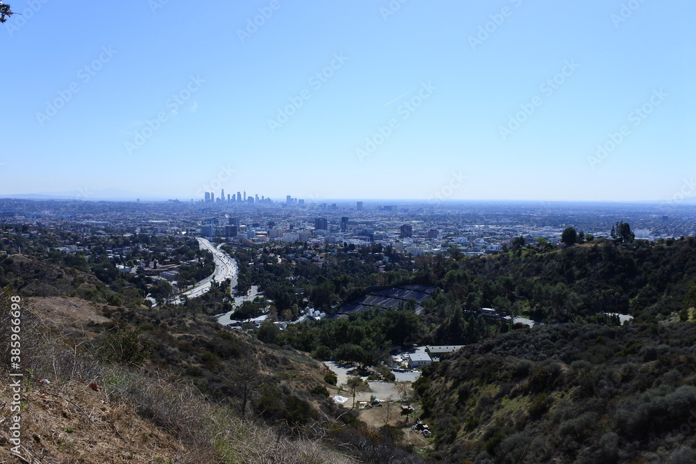 Fototapeta premium view of LA by day