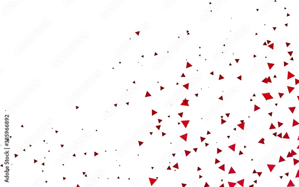 Light Red vector cover in polygonal style.