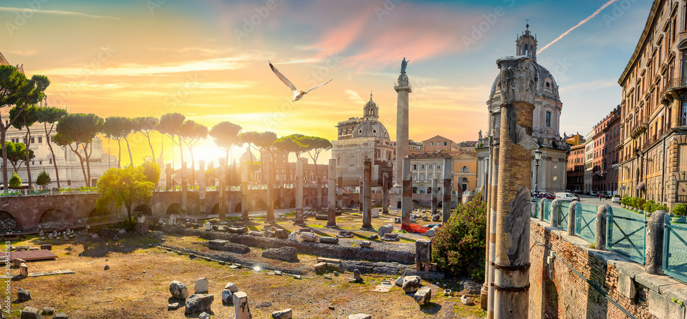 Trajan column in Italy