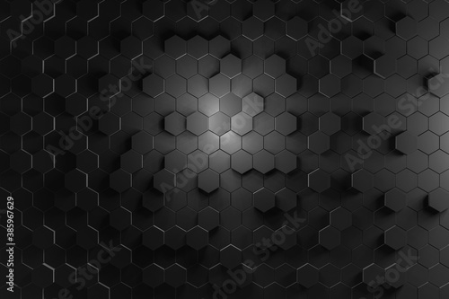 Fototapeta Naklejka Na Ścianę i Meble -  Beautiful 3d hexagon abstract background
