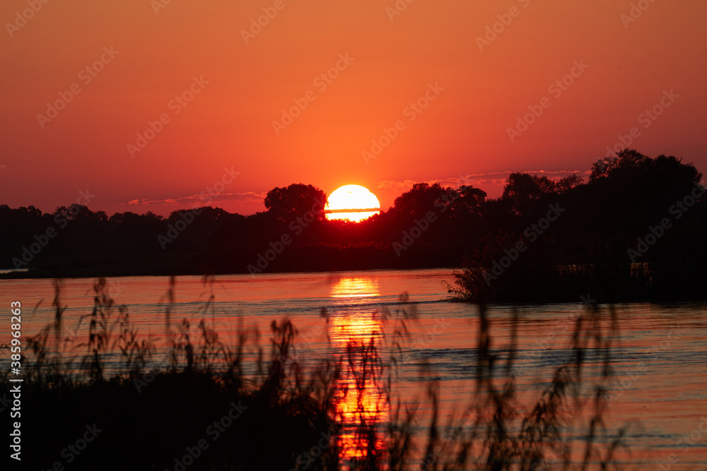 Sunset at the Okavango River