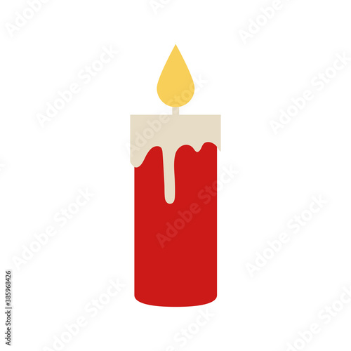 candle flat style icon vector design