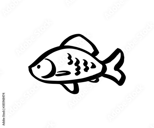 Fish icon. Seafood.