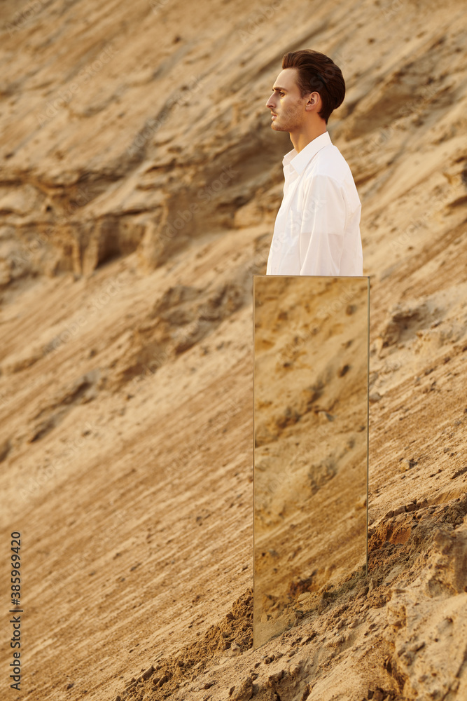 Fototapeta premium half a person