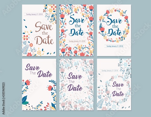 Save the Date Wedding Vector