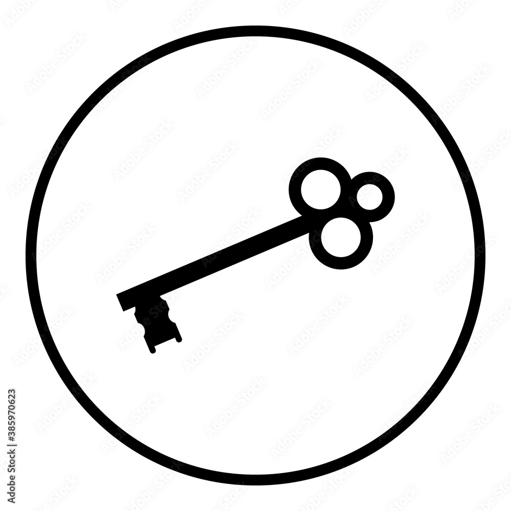 Key icon, vector illustration Flat design style, vector illustration. eps 10 Key icon, vector illustration Flat design style, vector illustration. eps 10
