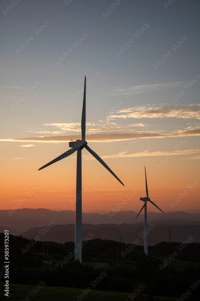 Obraz premium Beautiful sunset in Korea 