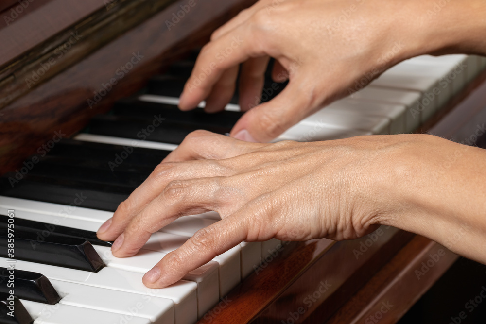 hands of a piano player hands of a piano player