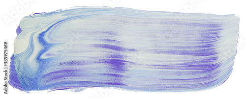 Blue violet paint with white stain of paint mixed