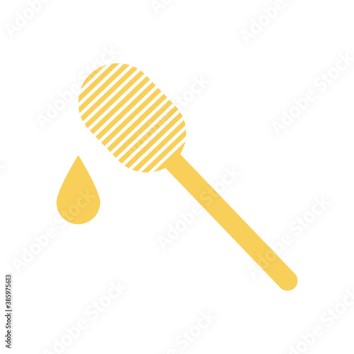 honey stick flat style icon vector design