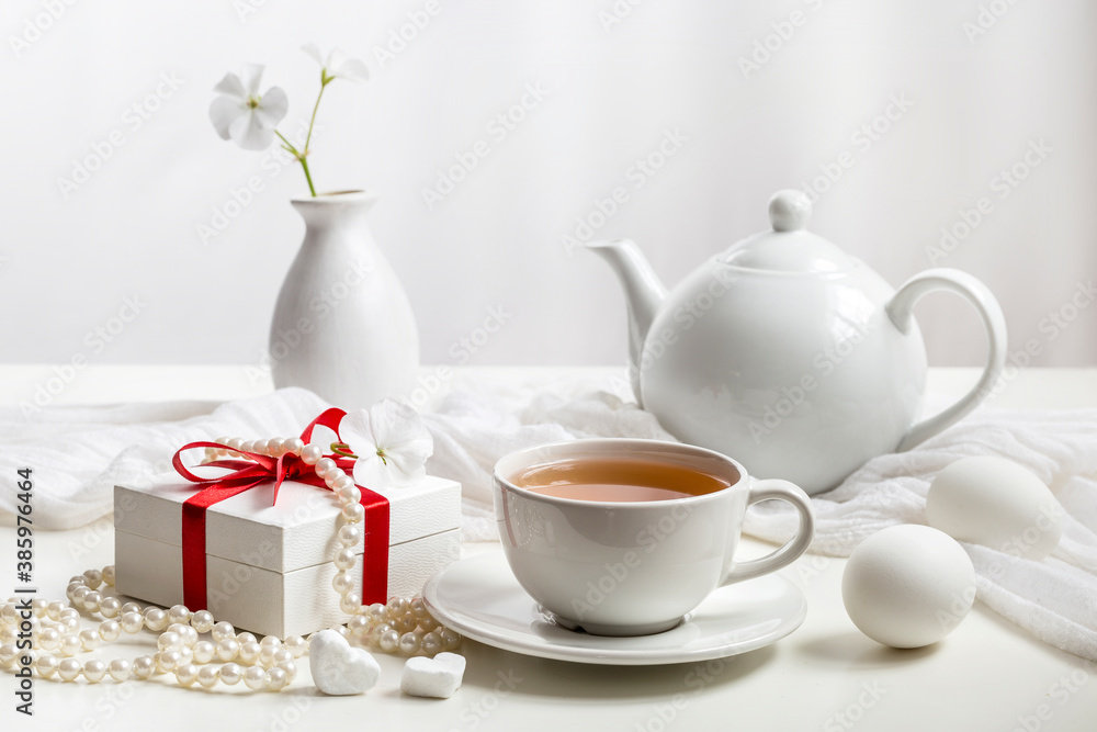 Fototapeta premium White still life.