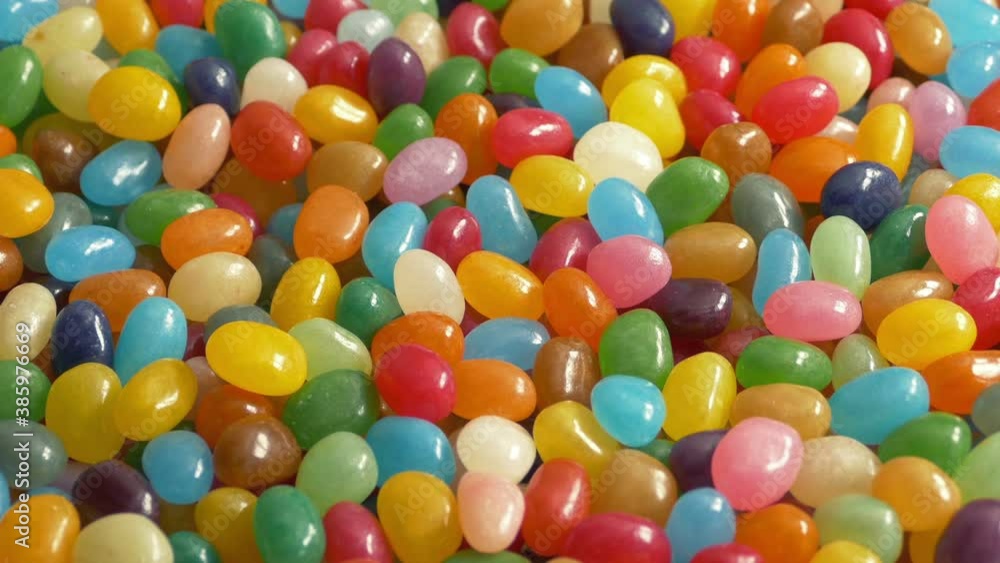Large Pile Of Colorful Jelly Beans Rotating Large Pile Of Colorful Jelly Beans Rotating
