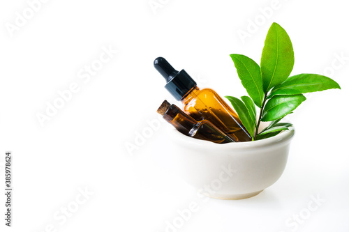 Fototapeta Naklejka Na Ścianę i Meble -  Herb oil from natural for aromatherapy, alternative medicine and product for health and wellness.