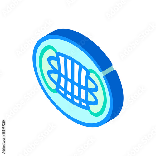 reactor hypothetical structure isometric icon vector illustration