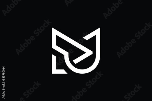 Minimal Innovative Initial MU logo and UM logo. Letter M U MU UM creative elegant Monogram. Premium Business logo icon. White color on background