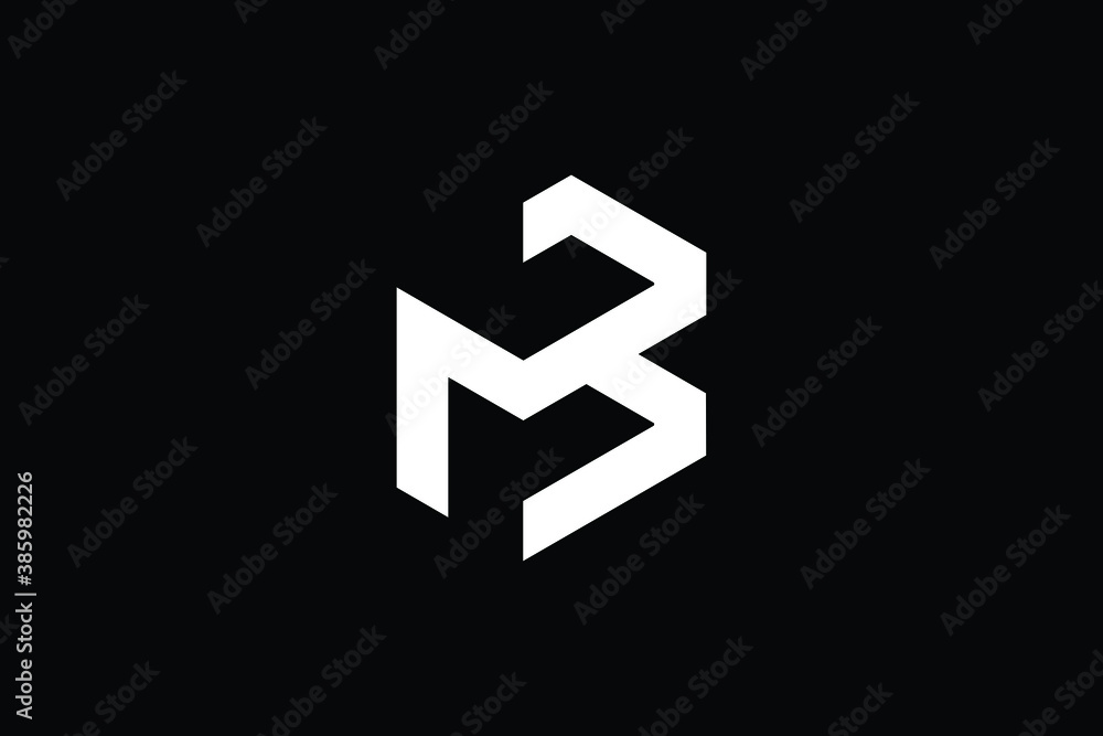Minimal Innovative Initial MB logo and BM logo. Letter M B BM MB creative elegant Monogram. Premium Business logo icon. White color on background Minimal Innovative Initial MB logo and BM logo. Letter M B BM MB creative elegant Monogram. Premium Business logo icon. White color on background