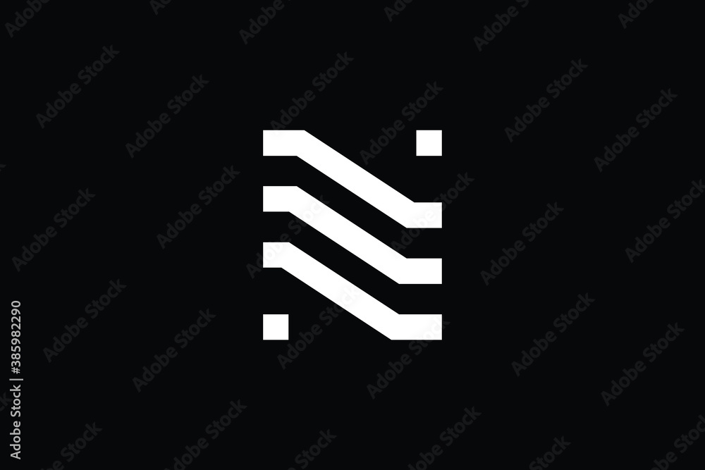 Minimal Innovative Initial N logo and NN logo. Letter N NN creative elegant Monogram. Premium Business logo icon. White color on background Minimal Innovative Initial N logo and NN logo. Letter N NN creative elegant Monogram. Premium Business logo icon. White color on background