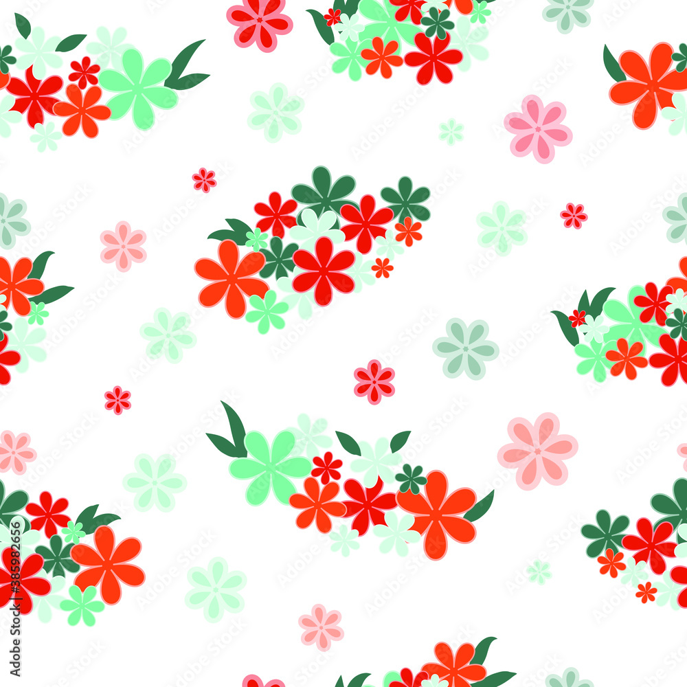 Seamless pattern with flowers Seamless pattern with flowers