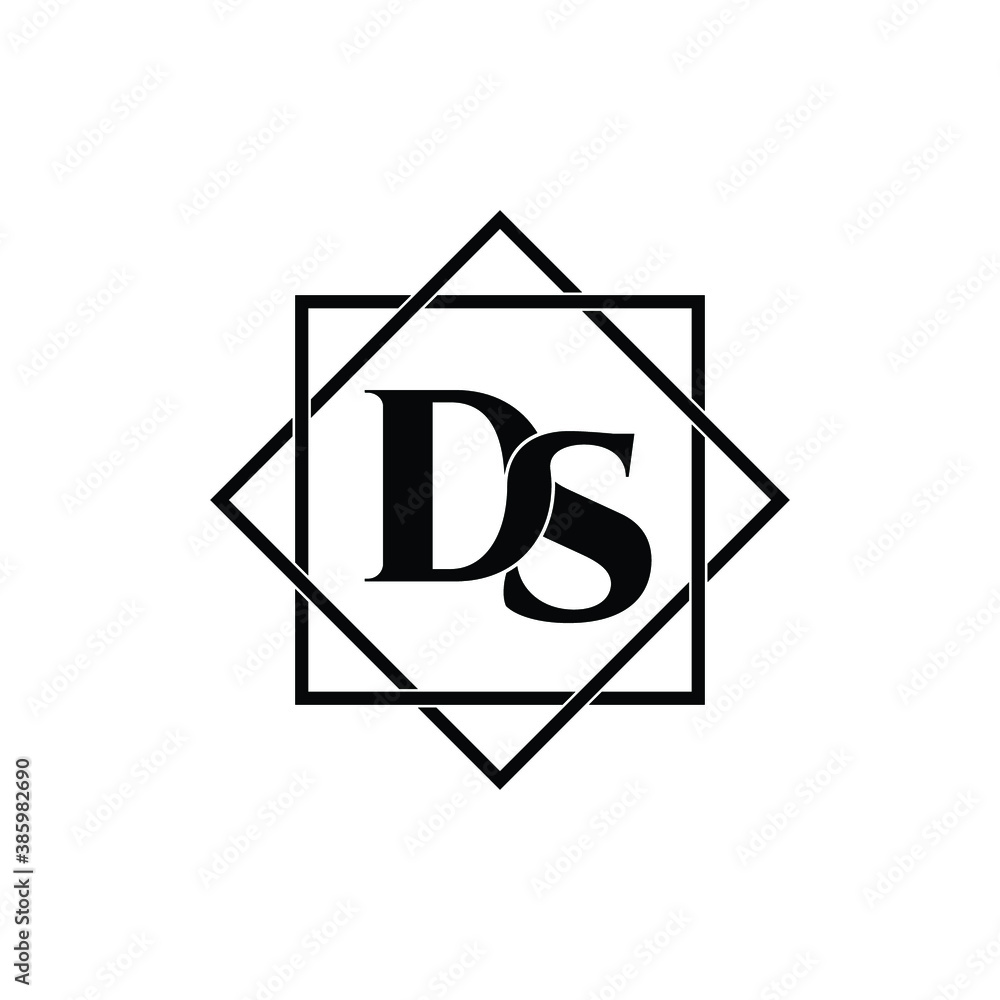 Letter DS luxury logo design vector Letter DS luxury logo design vector