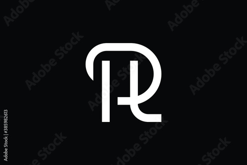 Minimal Innovative Initial HR logo and RH logo. Letter H R HR RH creative elegant Monogram. Premium Business logo icon. White color on background