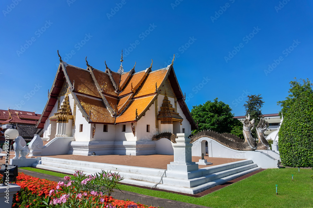 Ancient lanna temple Wat Phumin or Phumin Temple in Nan Province, Thailand.