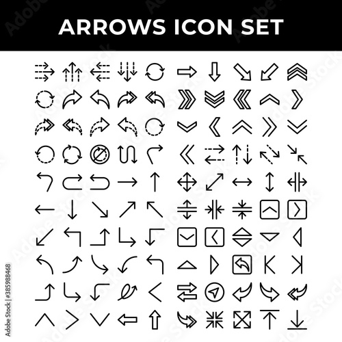 arrows icon set include up  down  left  right