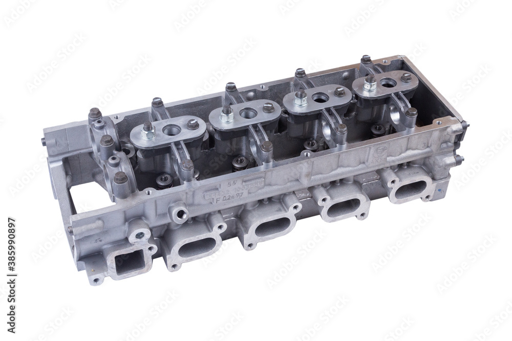 new block head of a four-cylinder internal combustion engine. new block head of a four-cylinder internal combustion engine.